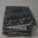 Floral Boho 3x5 Black Bathroom Entryway Kitchen Rug Non Slip Washable, Botanical Flower Area Rugs for Bedroom, Soft Modern Indoor Throw Carpet for Laundry Living Room Entrance (Black,3 x 5)