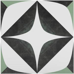 Alow Green Peel and Stick Floor Tile Waterproof, 7pcs Vinyl Flooring 11.6inX11.6in, Peel and Stick Flooring Suit for Bathroom,RV,Kitchen