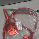 6-Mode High Pressure Handheld Shower Head Set, Consumer Reports Recommended HOPOPRO High Flow Hand Held Showerhead with 59 Inch Hose Bracket Teflon Tape Rubber Washers (Red)