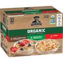 QUAKER Instant Oatmeal, USDA Organic, Non-GMO Project Verified, 3 Flavor Variety Pack, Individual Packets, 32 Count (Pack of 1), BBD: MAY 31/2026
