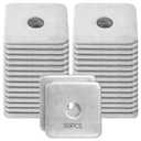 yeesport Galvanized Square Washers Plate 50 Pcs, Carbon Steel Washers Plate Fastener, 50mm x 50mm, 3/16 Inch Thickness, Precision Fit with 13mm Inner Diameter