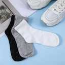 Bulk Socks 60 Pairs Thin Crew Socks for Men & Women - Pack of Sock with Moisture-Wicking Technology - Breathable Sport Casual Sock in Bulk Pack (One Size)