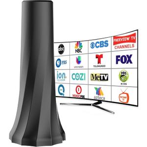 2025 TV Antenna,Digital Antenna for Smart TV,TV Antenna Indoor 1000+ Miles Range Long Range,TV Antenna for Smart/Old TVs for Local Channels-25ft Coax Cable-Support 8K 4K 1080p
