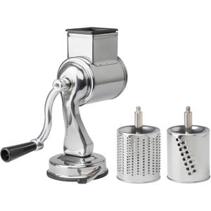 Fantes Cheese Grater with Suction-Base and 2 Drums, The Italian Market Original since 1906 Fantes Cheese Grater with Suction-Base and 2 Drums, The Italian Market Original since 1906