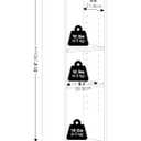 Furinno Reed 3-Tier Closet Organizers and Storage, Closet Organizer, Open Shelf Closet Storage, for Wardrobe, Bedroom, Living Room, 10-Inch Width, Blackwood