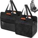 ZOOFOX 2 Pack Insulated Drink Carrier with Handle, 6 Cup Portable Drink Carrier for Car, Reusable Folding Coffee Cup Holder Bag for Daily Life Takeout, Outdoors, Travel