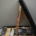 civama Massage Table Massage Bed Portable, 29 LBs Light Weight 2 Section Foldable Tattoo Bed Facial Care Spa Lash Bed Height Adjustable Sturdy Wooden Frame with Accessories Carrying Bag, Black