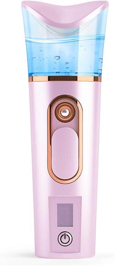 Nano Facial Mister with Skin Analyzer Moisture Tester, FANTEXY Portable Mini Cool Face Mist Steamer with USB, Handy Facial Sprayer for Eyelash Extensions, Face Moisturizing,Hydration Refreshing (1 Count (Pack of 1))