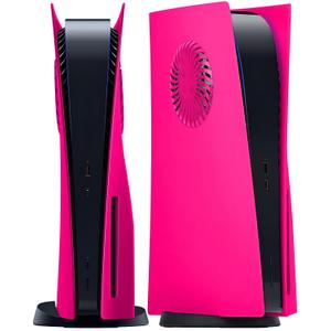 Joso Faceplate for PS5 Disc Edition, Anti-Scratch Dustproof Case Replacement, Cover Skin Fit for PS5 Console (CD-ROM) with Cooling Vent, Plates for PS5 Accessories - Disc | 2020 | Nova Pink with Vent