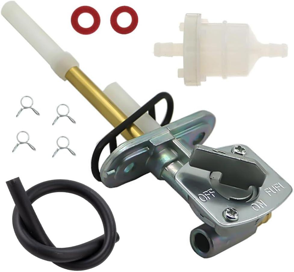 Fuel Gas Tank Switch Valve Petcock For Suzuki DR200 DR250 DR350 DR350S DR350SE DR650, Fuel Tank Petcock Valve Switch Compatible with Yamaha Blaster 200 YFS200 1988-2006