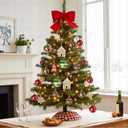 3 x 12 Pcs 2.4 Inch Christmas Ball Ornaments for Tree,Red and Green Glittering Hanging Bulbs Pendants for Christmas Tree Decorations