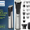 Norelco New Philips Multigroom Series 9000-21 Piece Men's Grooming Kit for Beard, Body, face, Nose, Ear Hair Trimmer w/Premium Storage case, MG9510/60