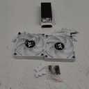 Thermaltake CT120 ARGB Sync PC Cooling Fan White (2-Fan Pack), 5V Motherboard Sync, 16.8 Million Colors 9 Addressable LEDs, 120 mm Hydraulic Bearing Case/Radiator Fan, CL-F153-PL12SW-A