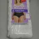 Hanes Women's High-Waisted Brief Panties, 6-pack, Moisture-wicking Cotton Brief Underwear Size 10/3XL
