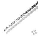 Ebike Chain, High Tensile Strength Chain 6/7/8 - Speed - Quick Buckle - 136 Links - Dark Silver (12)