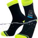 DexShell Waterproof Socks for Men & Women, Hiking Walking Outdoor Activities in Cold Wet Weather, Unisex Over-the-ankle (Medium, Hi-vis Yellow)