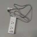 10 Ft Power Strip Surge Protector - One Beat 10ft Extension Cord with 6 Widely Outlets 4 USB Ports (2 USB C), Wall Mount Outlet Extender, Flat Plug Power Strip for Travel Home Office College Dorm Room