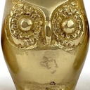 SET OF 3 GOLD OWLS
