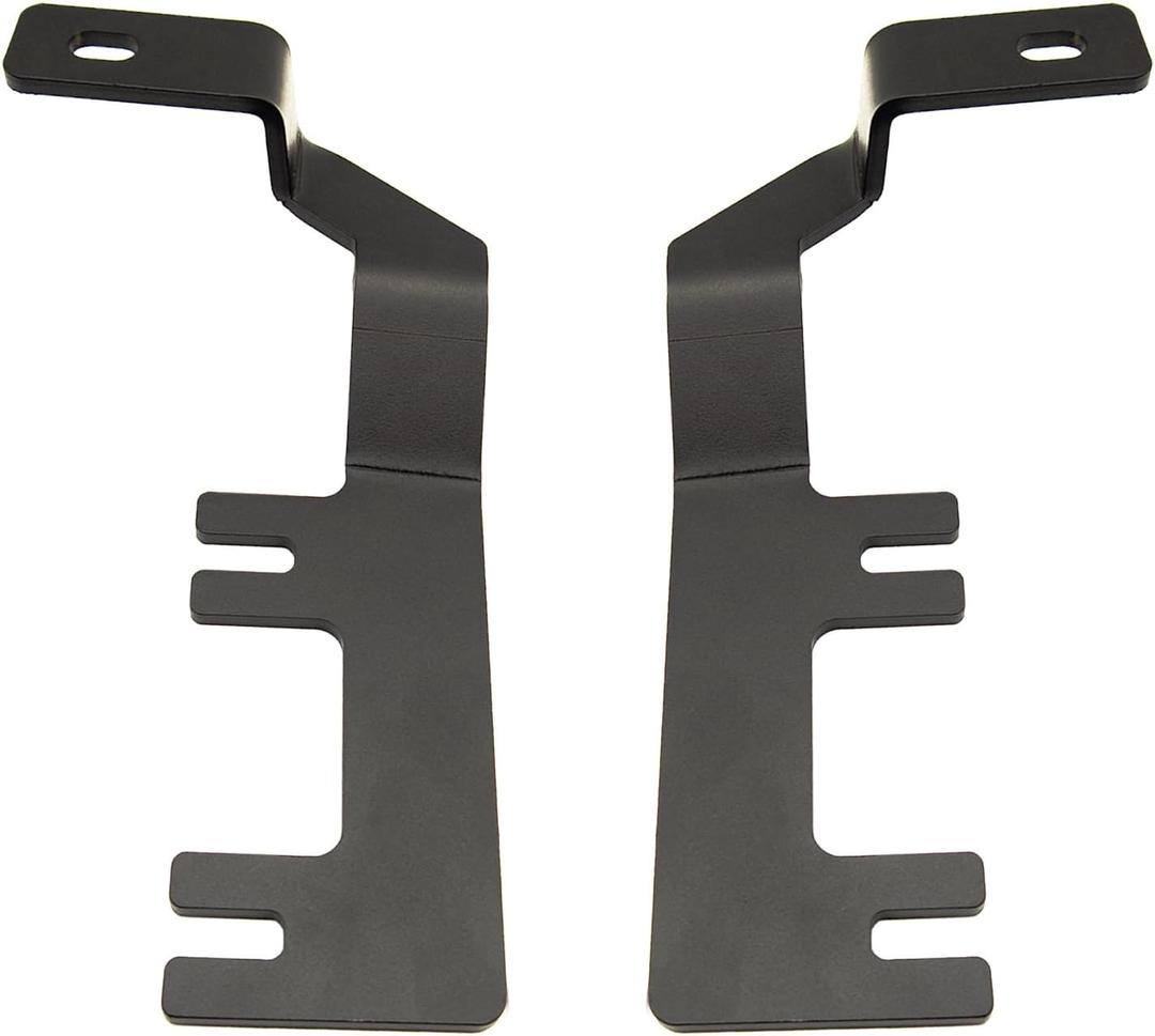 Low Profile Mount Hood Hinges Ditch Light Brackets for Chevy Colorado 2015-2022 for GMC Canyon 2015-2021, for Auxiliary Off-Road Lighting