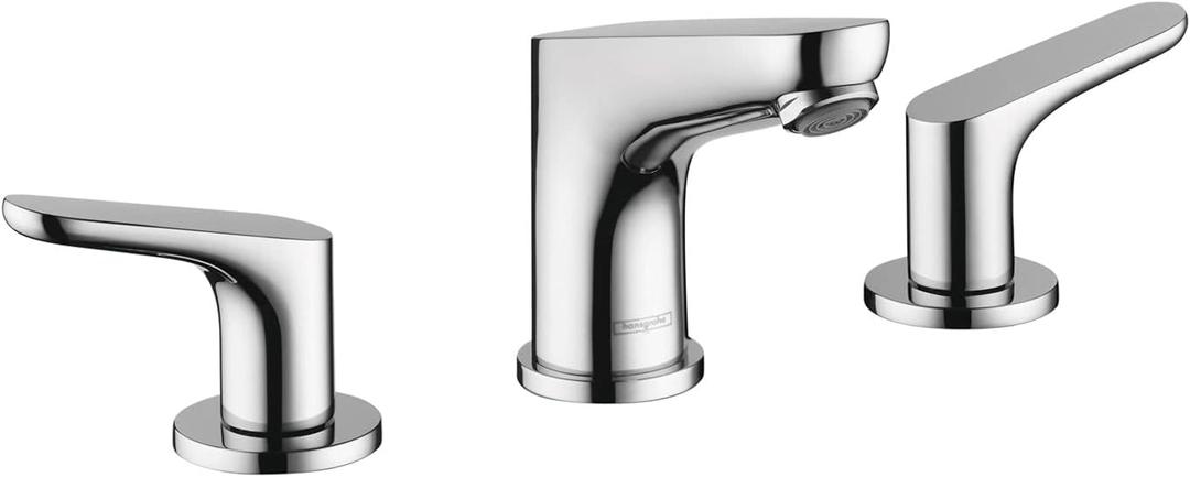 hansgrohe Focus Modern -Handle -Hole 5-inch Tall Bathroom Sink Faucet in Chrome, 04809000