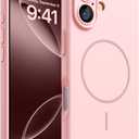 Magnetic for iPhone 17 Case, [Matte Solid Color] [Full Camera Protection] Protective Case for iPhone 17 - Pink