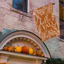 Thanksgiving House Flags for Outdoor Decoration, Hello Fall Maple Leaves Large Yard Flag, Decorative Autumn Seasonal Farmhouse Holiday Outside Decor 28x40 Inch Vertical Double Sided