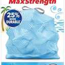 Glad Tall Kitchen Trash Bags 13 Gallon, MaxStrength Beachside Breeze Garbage Bags, Odorshield with Drawstring, 34 Count