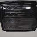 Kitchen Details Countertop Draining Tray | Dimensions: 18"x 15"x 1"| Designed for Stand Alone Dish Racks | Durable | Prevents Water Build Up | Black, Large