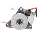 GREHUA 3 Bolt Starter Motor & Solenoid Relay Compatible with Tao tao Coolster 125cc 110cc 50cc Coleman Kazuma Baja Vitacci 4 Wheeler Quad Chinese ATV Parts Sandrail Roketa SSR Lifan Go Kart Pit Bike
