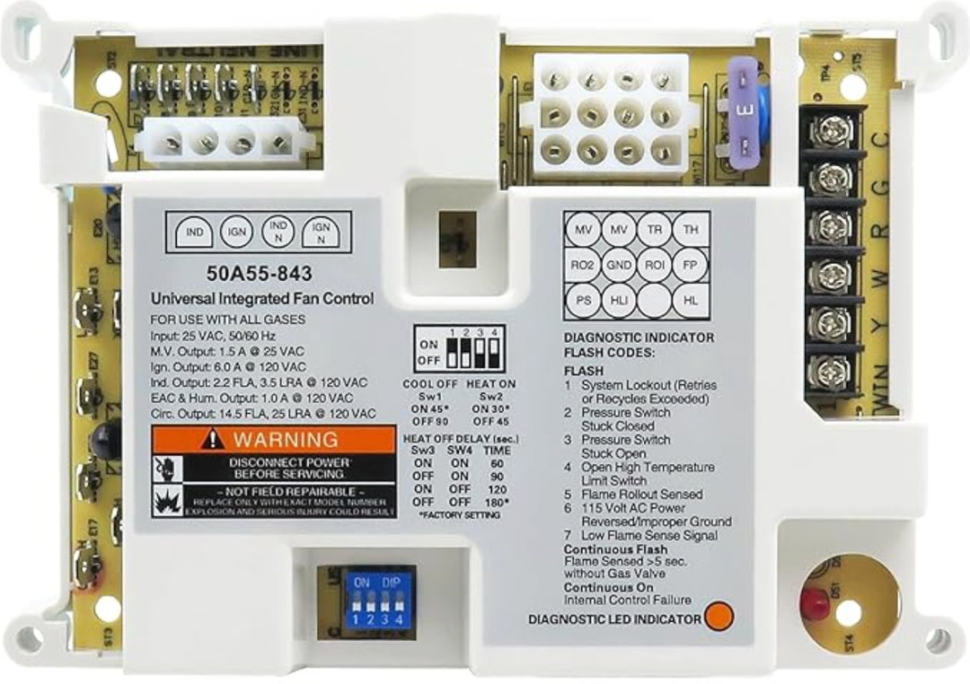 50A55-843 Furnace Control Board FurnaceSuitable for White Rodgers 50A55-843