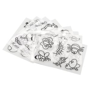 Heat Shrink Sheets, Shrink Plastic Translucence Simple Operation Wide Application for Jewelry for Bookmark for Key Chain Bird Series JS-83 (8 Pieces/Pack)