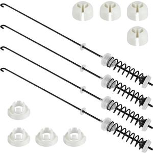 W10780045 Washer Suspension Rod Kit for Amana NTW4516FW2, NTW4516FW1, NTW4605EW0, NTW4516FW0, NTW4516FW3, NTW4516FW4, NTW4601BQ0, NTW4601BQ1 & Whirlpool WTW4800BQ1, WTW4816FW1, WTW4816FW2, 26.7IN