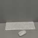 TIETI 2.4G Wireless Bluetooth Keyboard Rechargeable, Stainless Steel Ultra Slim Full Size Keyboard with Numeric Keypad Low Profile Silent Cordless Keyboards for Computer/Mac/Windows