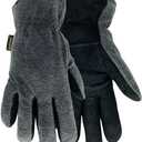 150-L Heatsaver Thermal Lined Premium Black Suede Deerskin Leather Driver Glove (Large)
