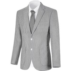 Wehilion Mens Seersucker Suit Jacket Casual Summer Blazer Slim Fit Sport Coats Suits Jackets Wedding Prom Tuxedo Blazers (Large, Black) Wehilion Mens Seersucker Suit Jacket Casual Summer Blazer Slim Fit Sport Coats Suits Jackets Wedding Prom Tuxedo Blazers (Large, Black)