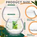 FoldTier 12 Pcs Plastic Fish Bowls for Centerpieces 27 oz Clear Fish Bowl for Drinks Unbreakable Heavy Duty Round Vase for Table Centerpieces Wedding Event Home Decor
