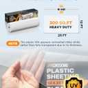 Axgatoxe 6 Mil 12x25 FT Heavy Duty Greenhouse Plastic Sheeting, 1-Roll