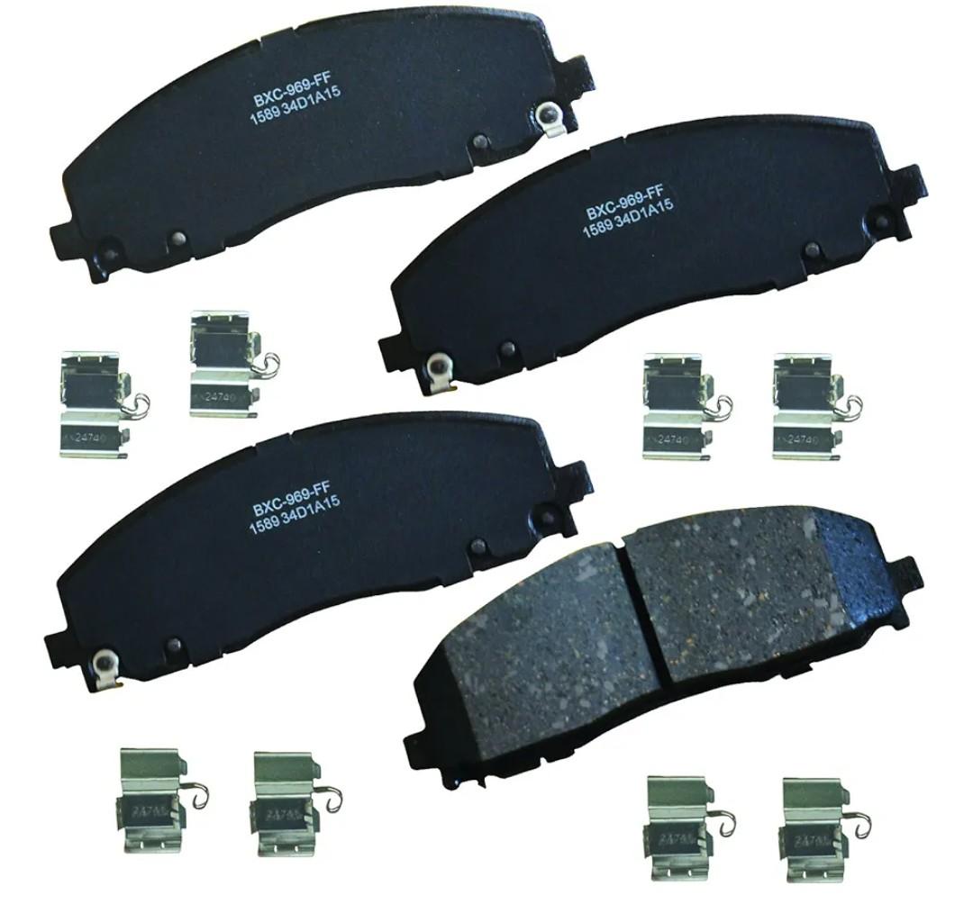 Bendix Premium SBC1589 Ceramic Front Brake Pads for Select Models Chrysler Grand Caravan, Pacifica, Town & Country, Voyager, Dodge Journey, Jeep Gladiator, Wrangler, Ram C/V, Volkswagen Routan