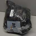 BEDELITE Fleece Black Throw Blanket for Couch - 300GSM Soft & Warm Fluffy Black Blanket, Decorative and Giftable Striped Blankets for Women, Men, 50"x60"