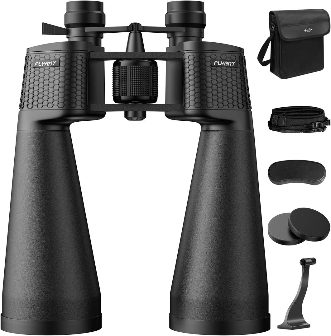 15-35x70 Binoculars for Adults High Powered, 35x HD Zoom for Stargazing & Bird Watching, Waterproof Binocular with Tripod Adapter, Ideal Essentials for Cruise Ship, Travel, Camping, Outdoor, Hunting