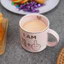 80th Birthday Gifts for Women - Funny Gag Turning 80 Plus Years Old Birthday Gift Ideas for Grandma, Mom, Sister, Wife, Best Friends, Retired Coworkers - Pink Marble Mug, Ceramic 11.5oz Coffee Cup