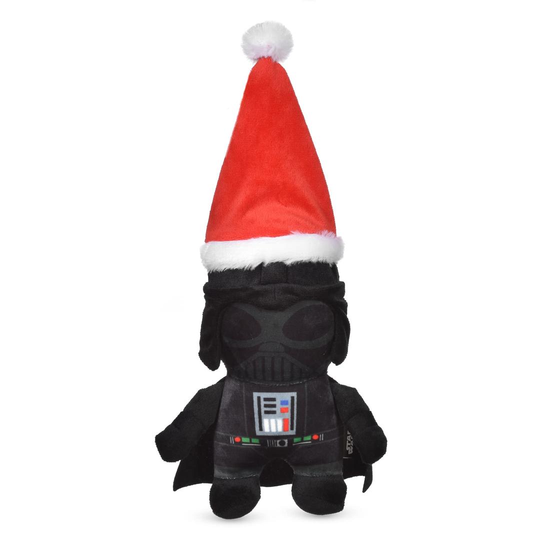 STAR WARS for Pets Dog Toy Darth Vader Toy for Holidays | Santa Darth Vader Dog Squeaky Toy Dog Chew Toy | Holiday Dog Toy Plush Toys | 9 Inch Small Dog Toy