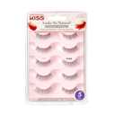 KISS Looks So Natural, False Eyelashes, 'Sultry', 12 mm, Includes 5 Pairs Of Lashes, Contact Lens Friendly, Easy to Apply, Reusable Strip Lashes, Glue-On