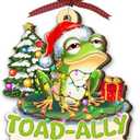 Gift Glow Frog Christmas Ornament 2025 - Frog Ornaments for Xmas Tree - Frogs Gifts for Men, Women, Boys, Girls, Kids, Unique Animal Lover Gifts