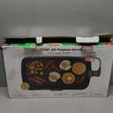Chefman XL Electric Griddle with Removable Temperature Control, Immersible Flat Top Grill, Burger, Eggs, Pancake Griddle, Nonstick Extra Large Cooking Surface, Slide Out Drip Tray, 10 x 20 Inch