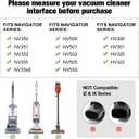 Sealegend 8PCS Vacuum Attachments Accessories for Shark Replacement Parts Crevice Tool, Dust Brushes & Vacuum Hose Adapters Compatible with Shark NV360 NV350 NV500 & Rocket HV301 Series