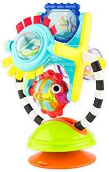 Sassy Fishy Fascination Station 2-in-1 Suction Cup High Chair Toy, Developmental Tray Toy for Early Learning, Ages 6+ Months