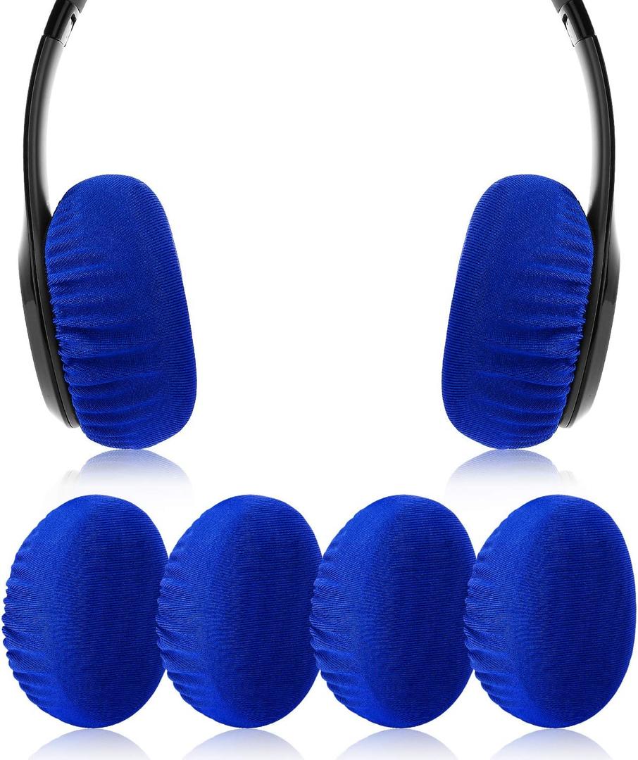 Flex Fabric Earpad Cover Protectors with Stretchable and Washable for Beats Solo 3/2 Wireless/Wired and Other Headphones with 1.57-3.14 Inch Ear Cushions [ 2 Pairs ] (Blue)