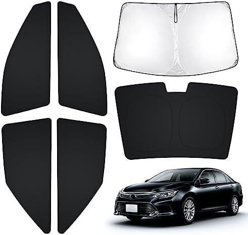 T TGBROS Window Sunshade for Toyota Camry 2012-2017 Windshield Side Rear Window Full Set Custom Fit Car Sun Shades Foldable Blocks UV Rays Keeps Your Vehicle Cool 6PCS