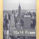 10x14 Picture Frame,30 x 40cm Diamond Painting Frame, Horizontal and Vertical Formats for Wall Hanging, 10 x 14 Wall Gallery Poster Photo Frame with Durable Shatter Resistant Plexiglass,Gold